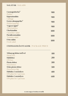 Saláták - salads