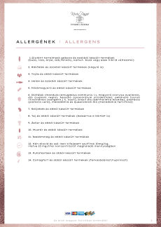 Allergének / Allergens
