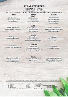 Heti menü 2020/31.hét