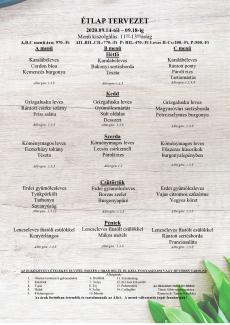 Heti menü 2020/38.hét