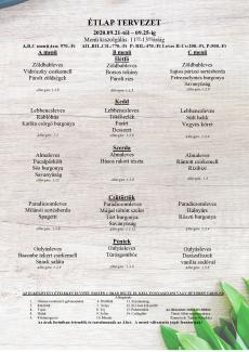 Heti menü 2020/39.hét