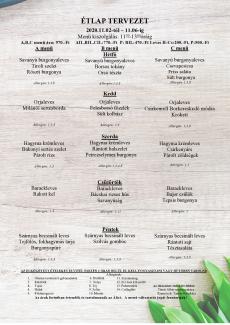 Heti menü 2020/45.hét