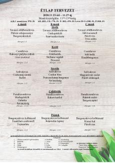 Heti menü 2020/48.hét