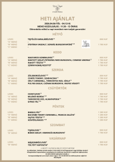 Heti menü 15. hét