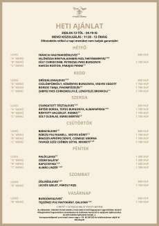 Heti menü 16. hét