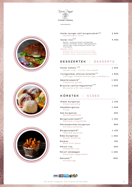 Desszertek / Desserts