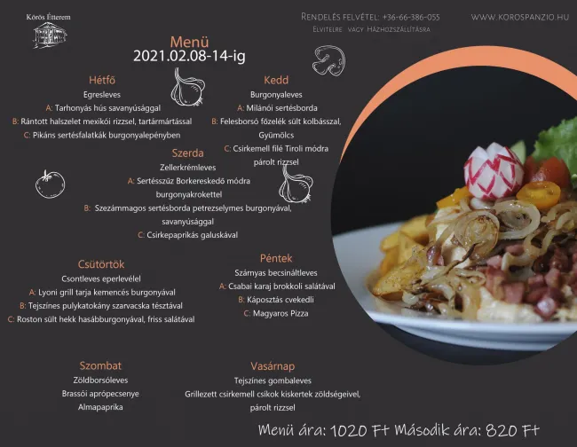 Heti menü 2021/06.hét