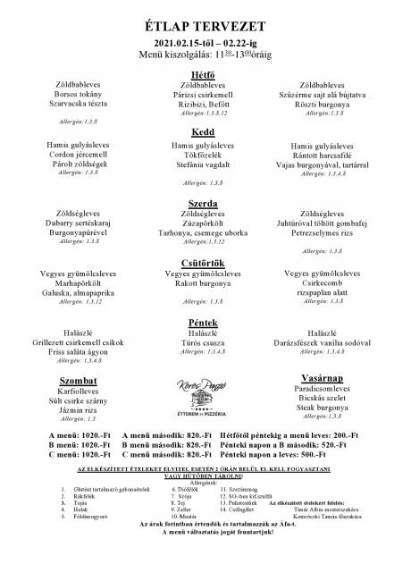 Heti menü 2021/07.hét