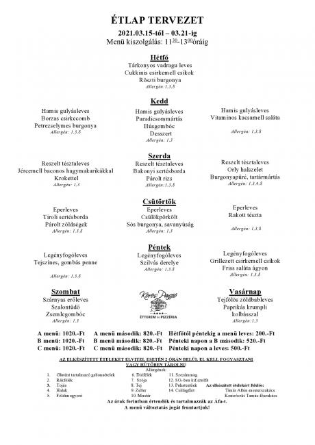 Heti menü 2021/11.hét